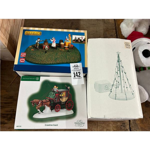 3-Dept. 56/Other Holiday Figurines - 3 X $