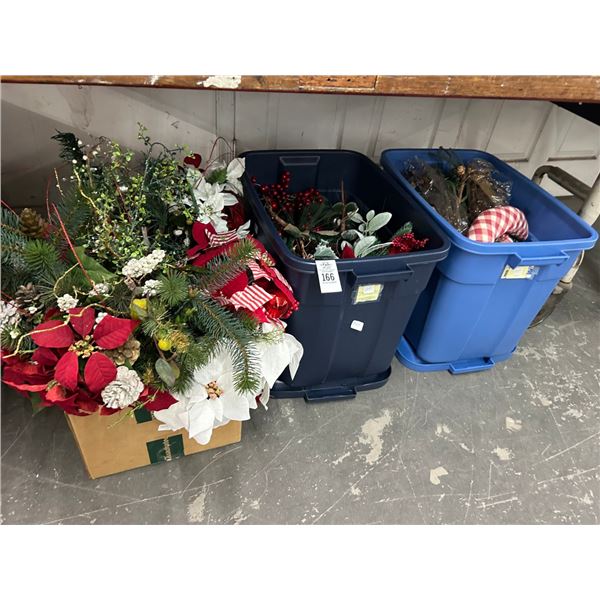 Bins 3 w/Asst. Holiday Décor