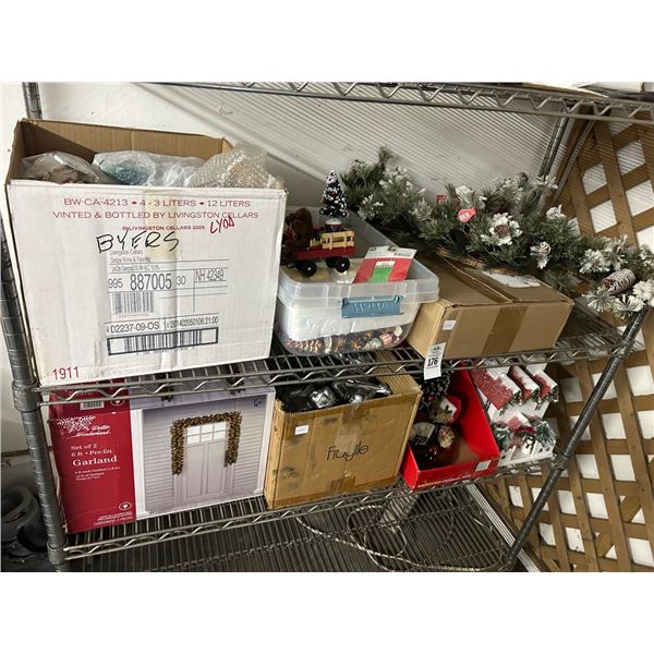 Asst. Holiday Décor - 2 Shelves