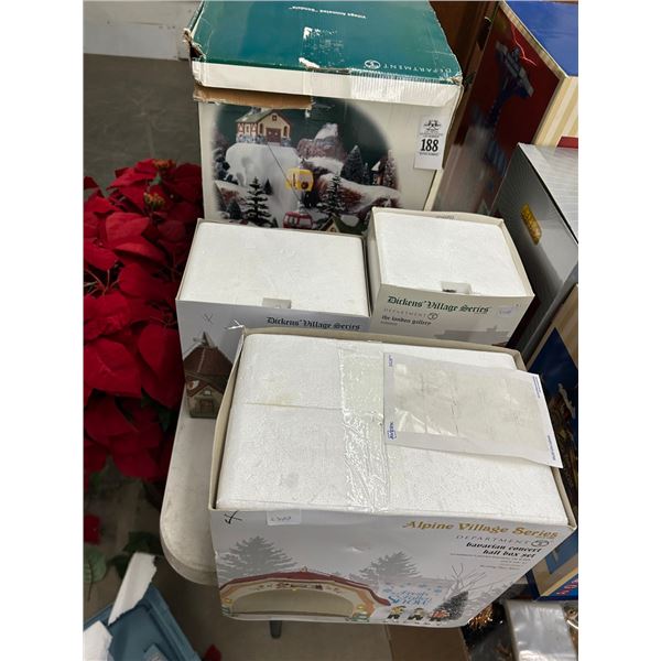 4-Dept. 56 Snow Houses - 4 X $