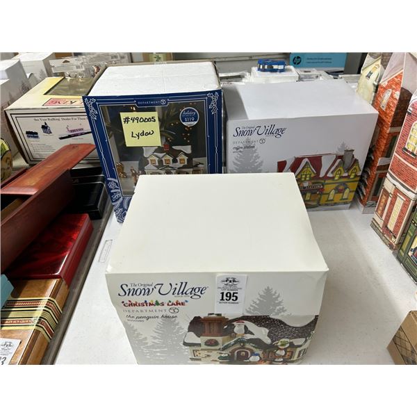 3-Dept. 56 Snow Houses - 3 X $