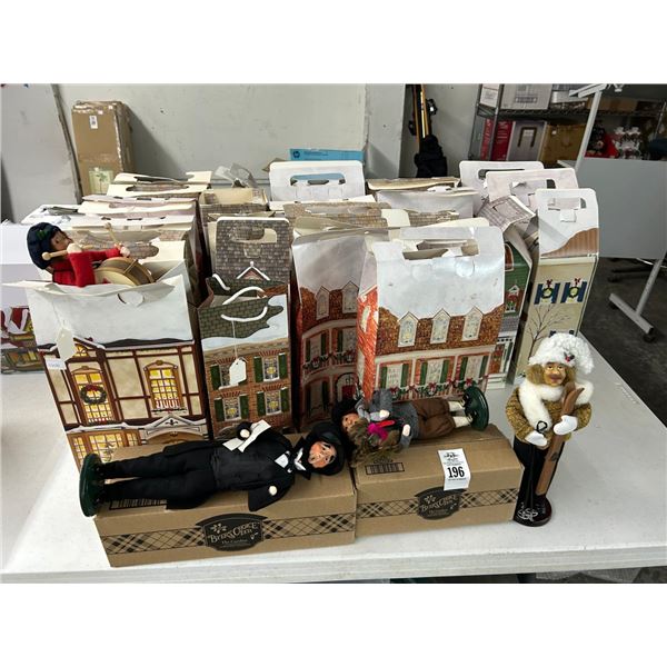 Asst. Christmas Figurines in Paper Holiday Houses - ALL