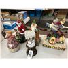 Image 1 : Santa/Snowman Holiday Décor - 5 Pc.