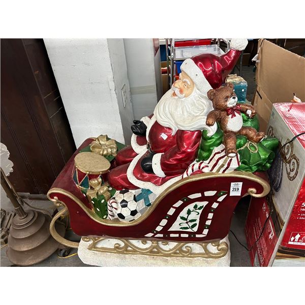 Santa in Sleigh Décor - 18"  X  3'  X  40"