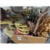 Image 2 : Large Lot of Silk Floral Holiday Décor
