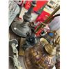 Image 2 : Figural/Etched Vintage Lamps - 7