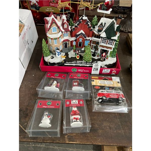Winter Wonder Village Scene w/Accessories