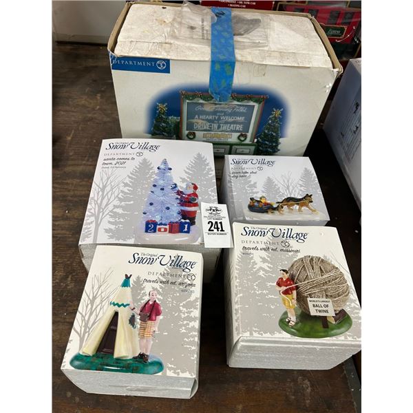 5-Dept. 56 Snow Village House/Accessory - 5 X $