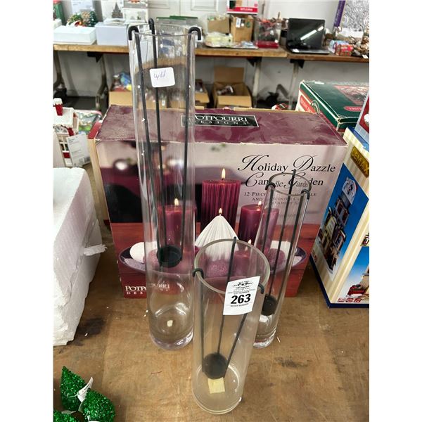 Asst. Candles w/Holiday Candle Garden