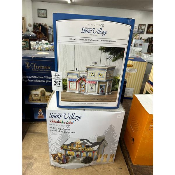 2-Dept. 56 Snow Village Houses - 2 X $