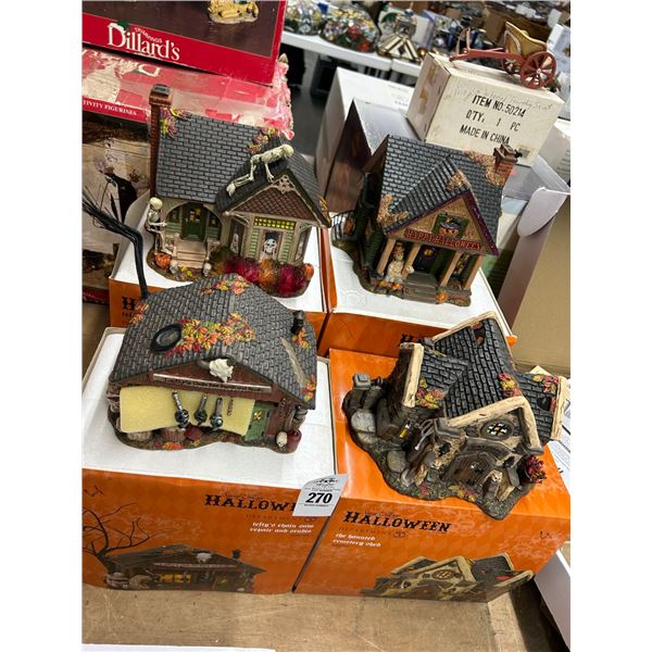 4-Dept. 56 Halloween Collector Houses - 4 X $