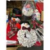 Image 1 : Snowman Wreath, Holiday Décor