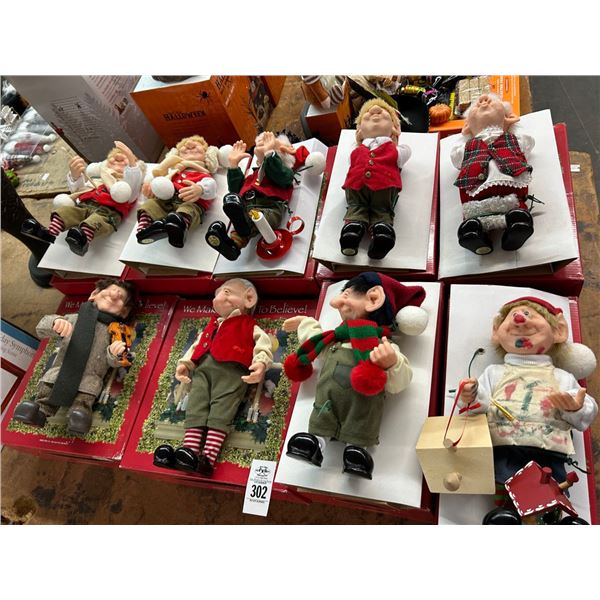 9-The Elves Themselves Collector Figurines - 9 X $