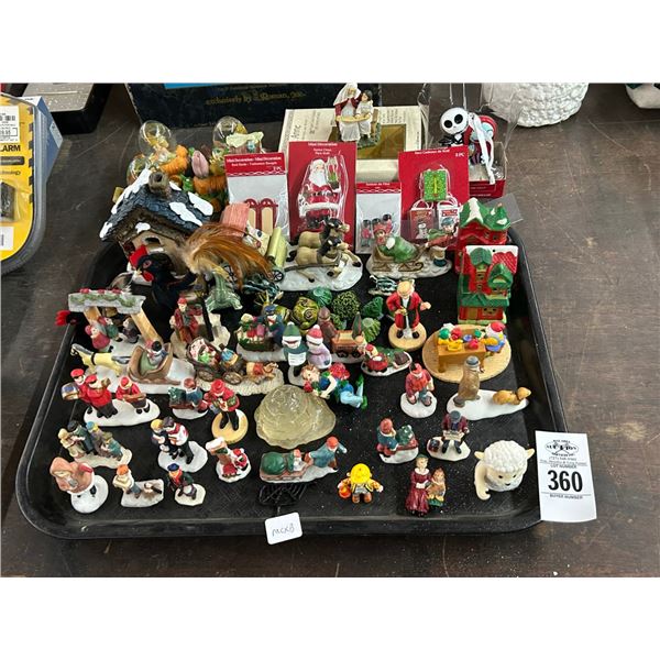 Miniature Figurines w/Accessories, Snowglobes