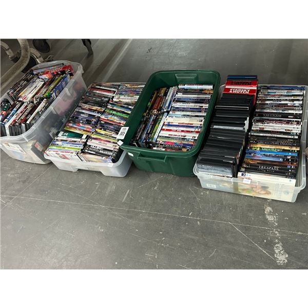 Bins 4 w/DVD Movies