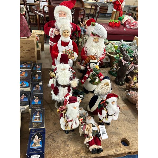Asst. Santa/Mrs. Claus Figurines