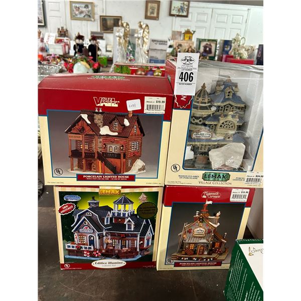 4-Lemax Collector Houses - 4 X $