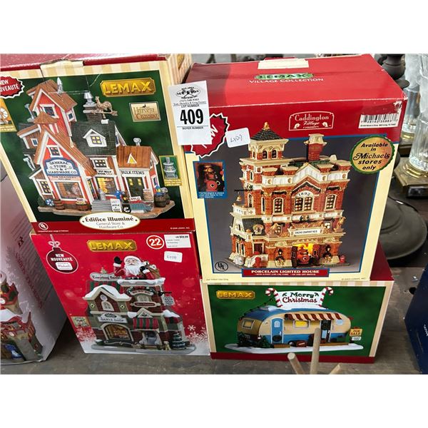 4-Lemax Collector Houses - 4 X $