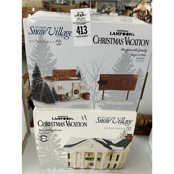 2-Dept. 56 Christmas Vacation Houses - 2 X $