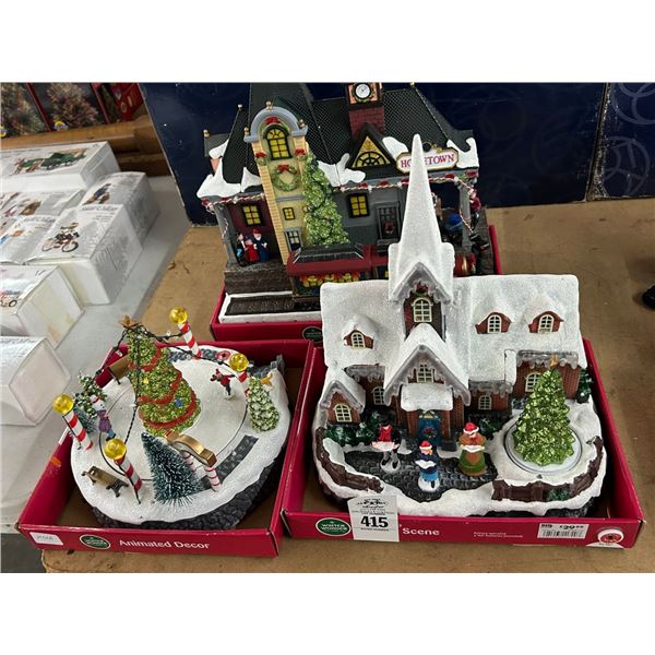 3-Christmas Collector Houses - 3 X $
