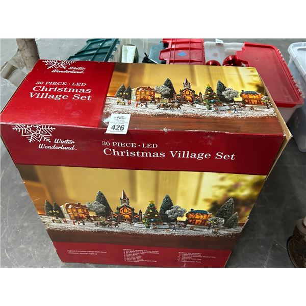 LED  30 Pc. Christmas Village Set