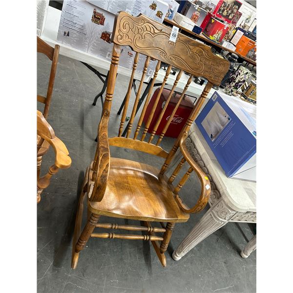 Carved Oak Rocker