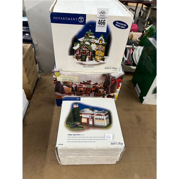 3-Dept. 56 Snow Houses - 3 X $