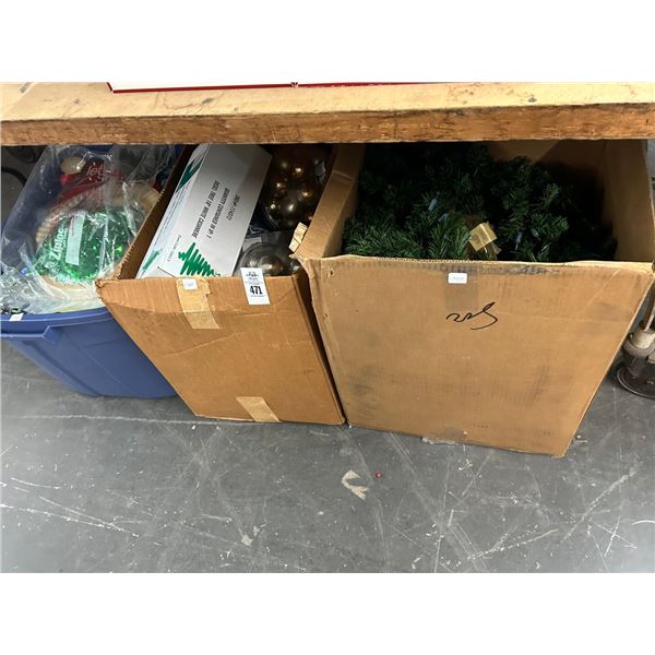 Christmas Ornaments/Holiday Décor - 2 Bins