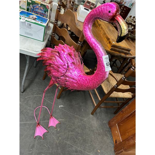 Metal 4' Flamingo