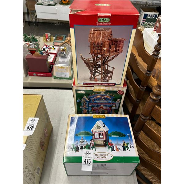 3-Lemax Collector Houses - 3 X $