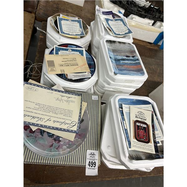 Asst. Collector Plates w/COA's