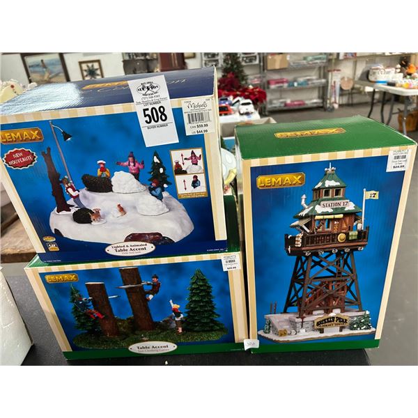 3-Lemax Collector Houses - 3 X $