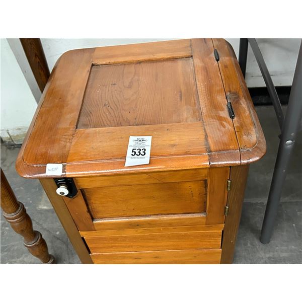 Old Oak Flip Top Cabinet