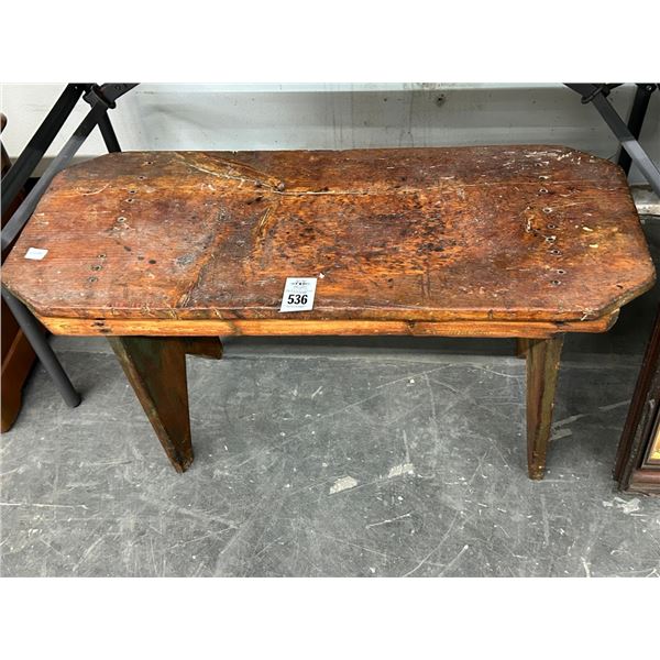 Antique Mahogany Bench