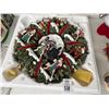 Image 1 : Santa Claus Cast Figural Lighted Wreath