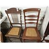 Image 1 : Old Oak Rush Seat Chairs - 2