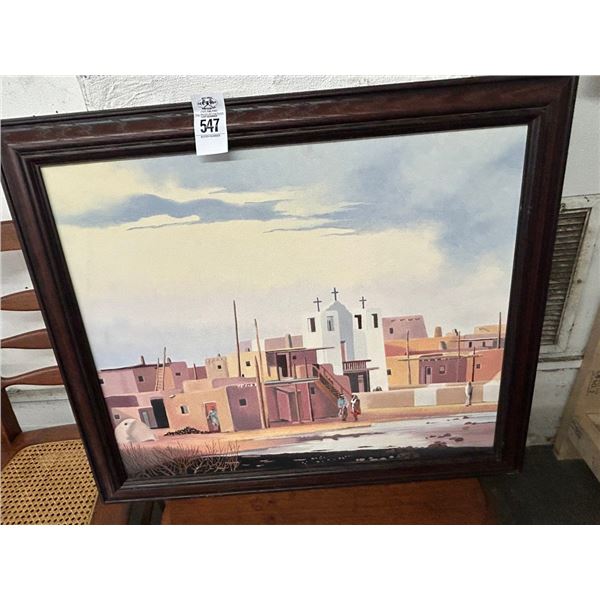 Oil On Canvas Southwestern Wall Art - 18"  X  20"