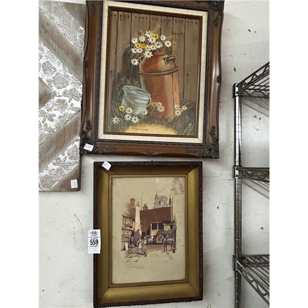 Framed Wall Art Signed Swartscoff - 3