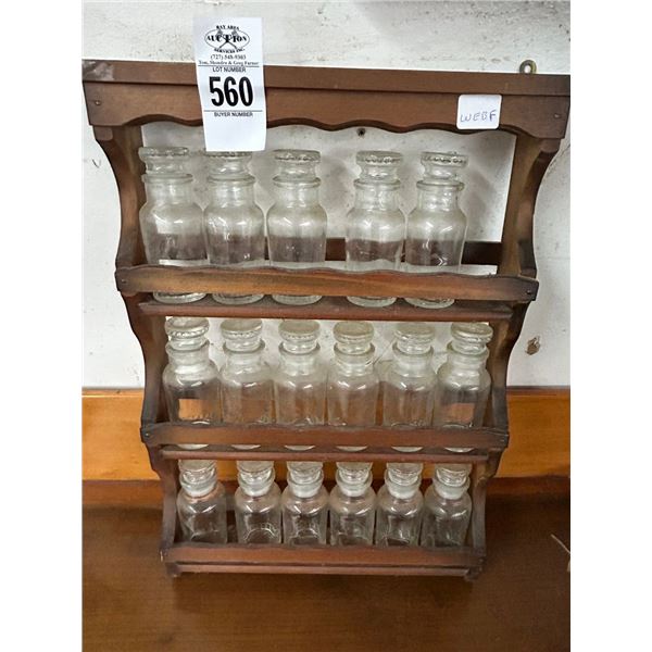 Spice Rack w/Jars