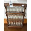 Image 1 : Spice Rack w/Jars