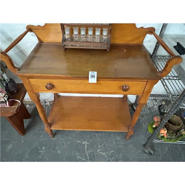 Maple Table w/Drawer