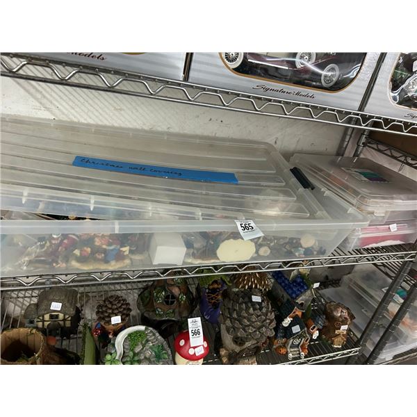 Bins 3 w/Asst. Figurines