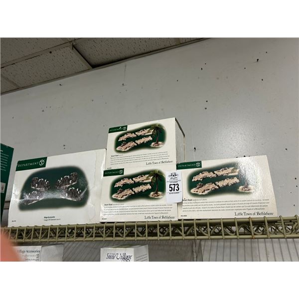 4-Dept. 56 Landscape Accessory Set - 4 X $