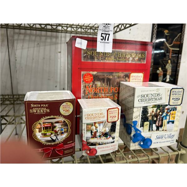 4-Dept. 56 Sound of Christmas Sets - 4 X $