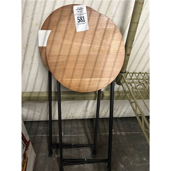 Folding Stools - Pair