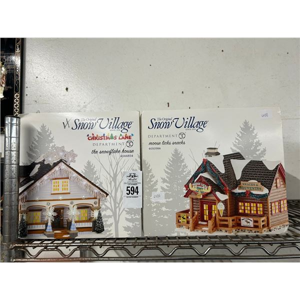 2-Dept. 56 Snow Village Houses - 2 X $