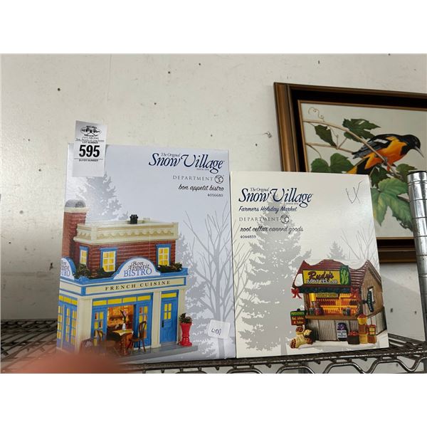 2-Dept. 56 Snow Village Houses - 2 X $