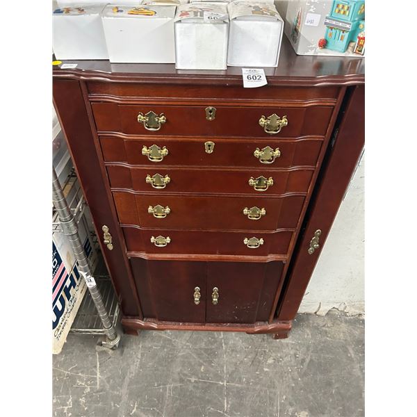Cherry Jewelry Cabinet