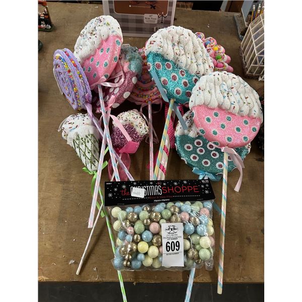 Lollipops, Cupcake Décor