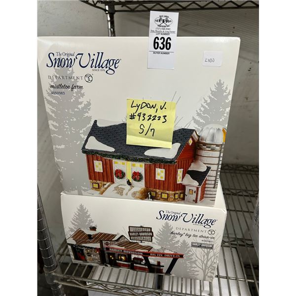 2-Dept. 56 Snow Village Houses - 2 X $